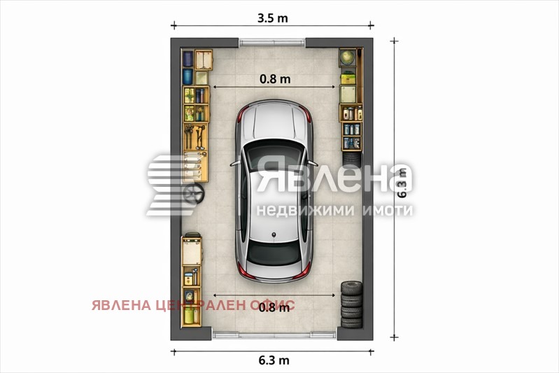 Продава ГАРАЖ, ПАРКОМЯСТО, гр. София, Кръстова вада, снимка 2 - Гаражи и паркоместа - 55905842