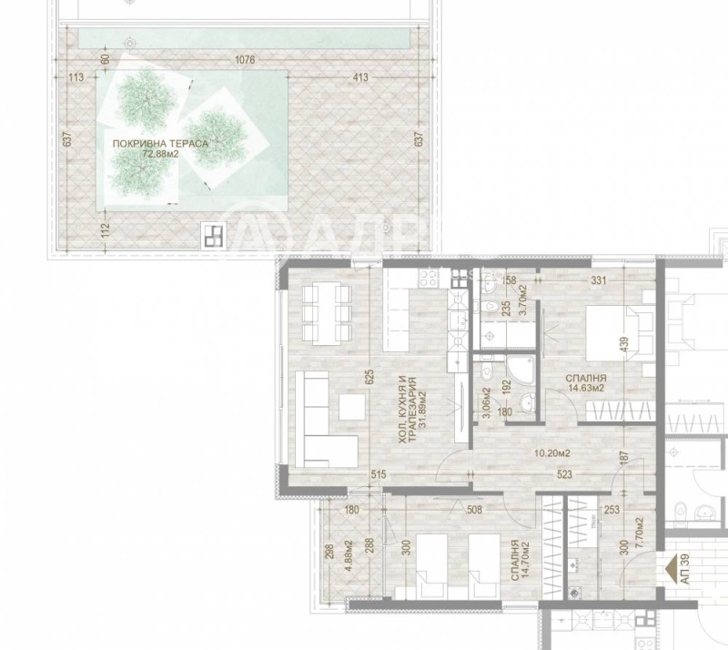 Na prodej  2 ložnice Sofia , Manastirski livadi , 213 m2 | 30981805 - obraz [2]