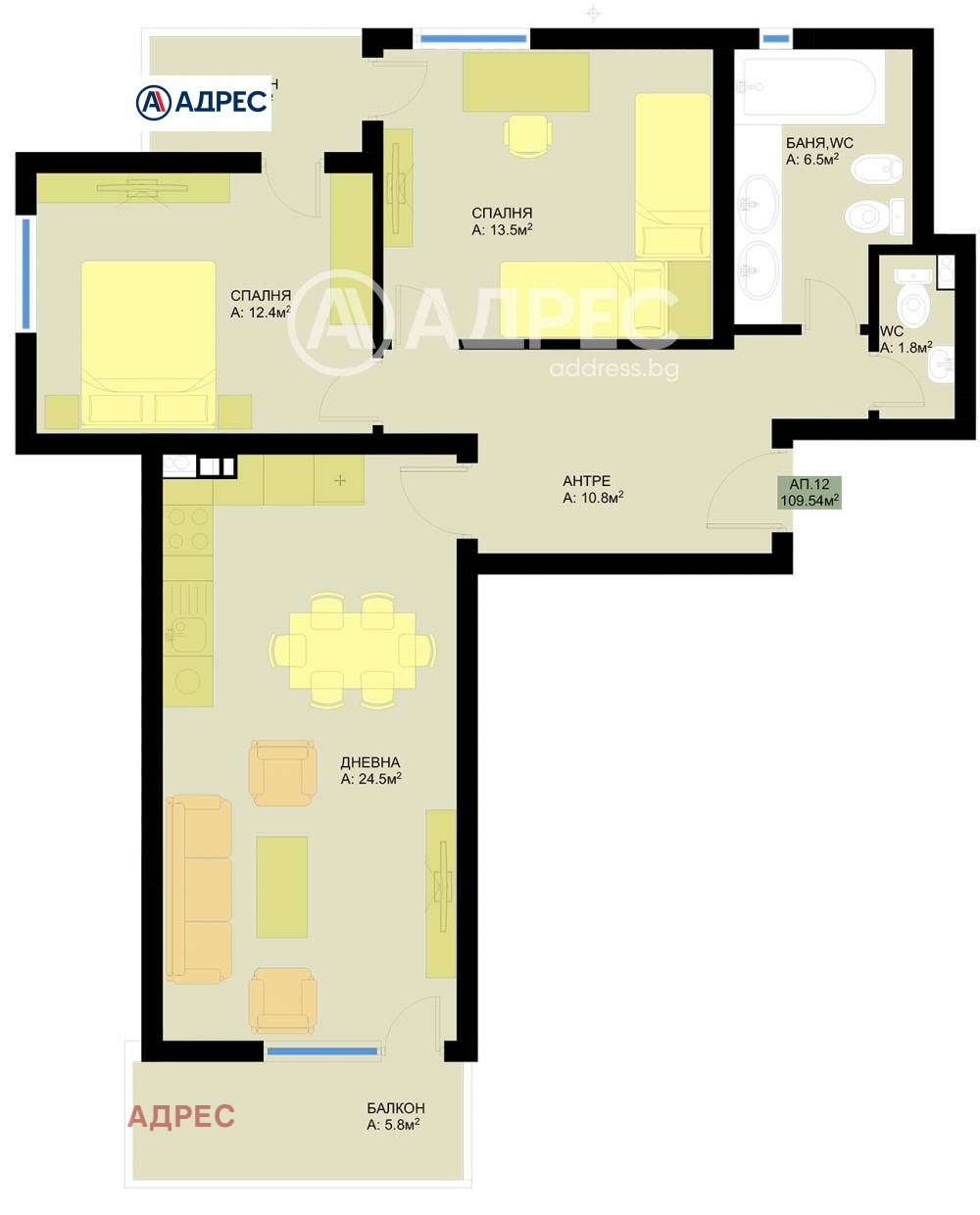 Продава 3-СТАЕН, гр. Варна, Гранд Мол, снимка 2 - Апартаменти - 53897517