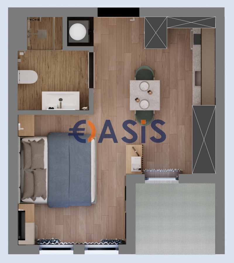 Til salg  Studie region Burgas , Sveti Vlas , 44 kvm | 76027490 - billede [11]