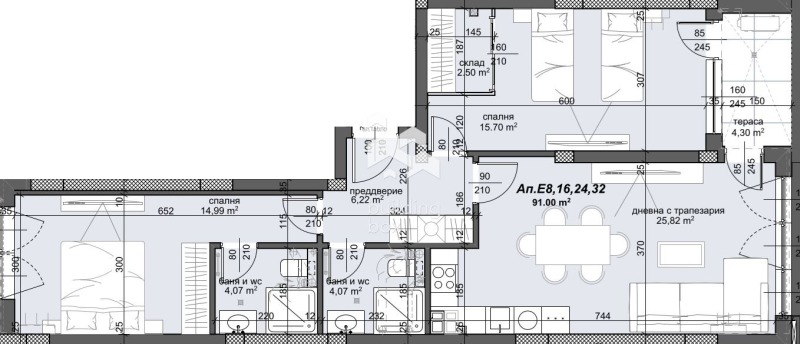 Продава  3-стаен град Пловдив , Тракия , 108 кв.м | 25411777 - изображение [2]