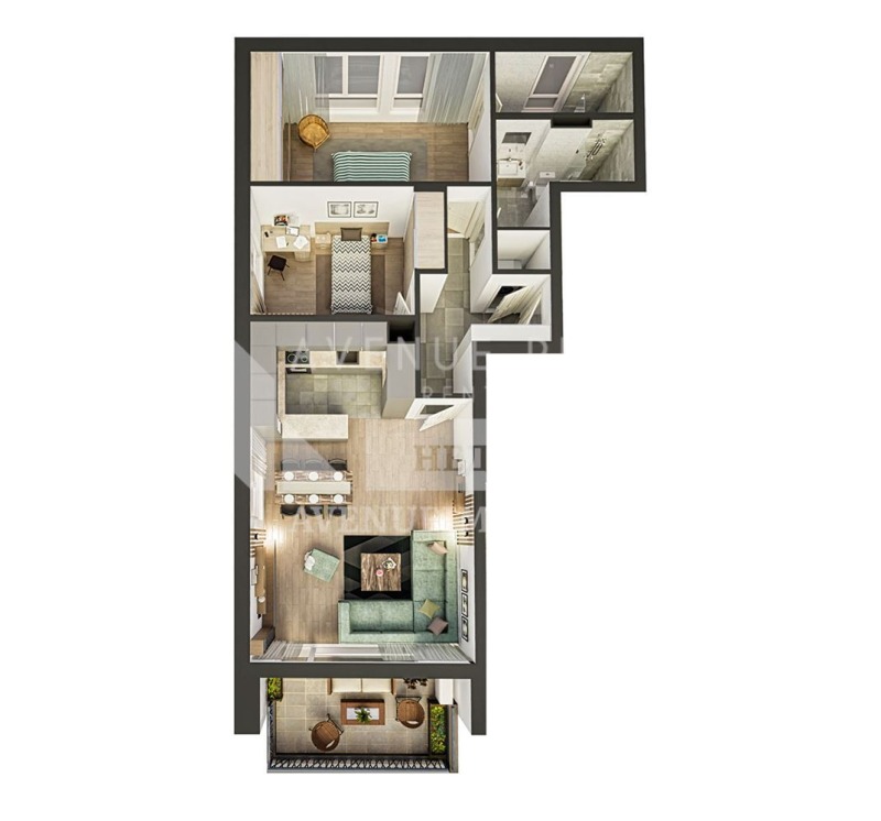 De vânzare  2 dormitoare Plovdiv , Traciia , 119 mp | 31260741 - imagine [3]