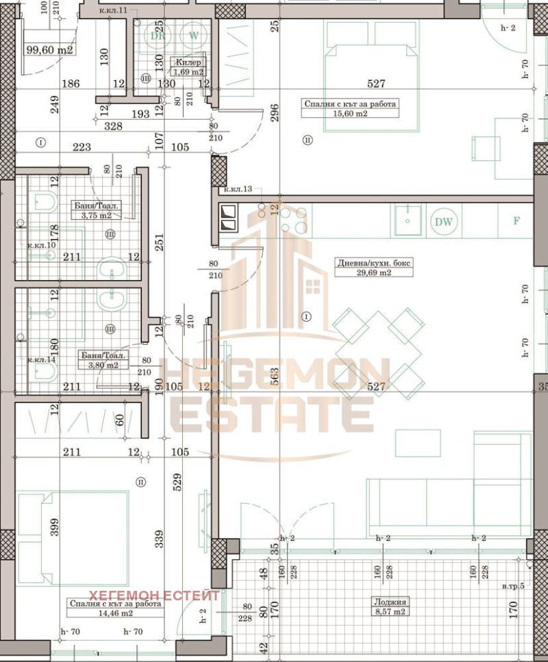 De vânzare  2 dormitoare Varna , Caisieva gradina , 114 mp | 78411687 - imagine [3]