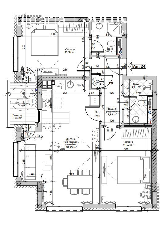 Продава 3-СТАЕН, гр. София, Люлин 8, снимка 5 - Апартаменти - 53177000