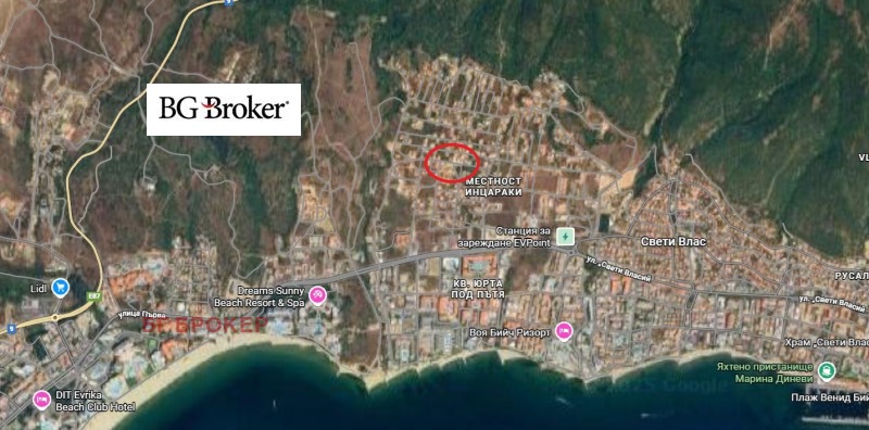 Продава ПАРЦЕЛ, гр. Свети Влас, област Бургас, снимка 2 - Парцели - 53163297