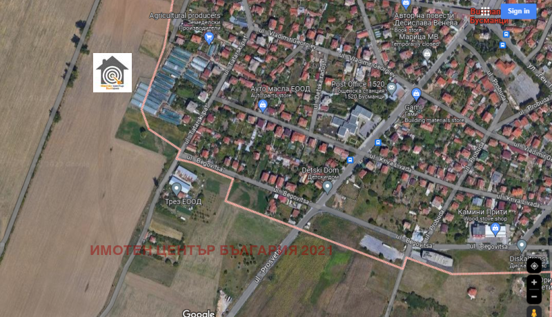 Продава ПАРЦЕЛ в град София, с. Бусманци - 3426 кв.м / 308 340 € » 603 060.62 лв., ИМОТЕН ЦЕНТЪР БЪЛГАРИЯ 2021
