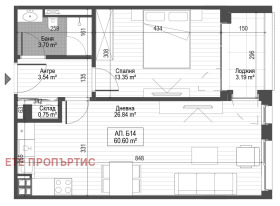 1 dormitorio Tsentar, Sofia 3