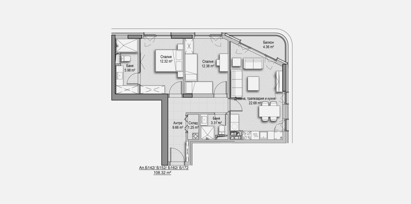 Продава 3-СТАЕН, гр. София, Витоша, снимка 2 - Апартаменти - 53614742
