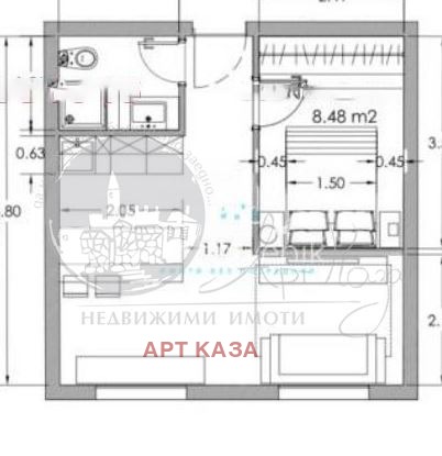 Zu verkaufen  Studio Plowdiw , Trakija , 35 qm | 89720187 - Bild [5]