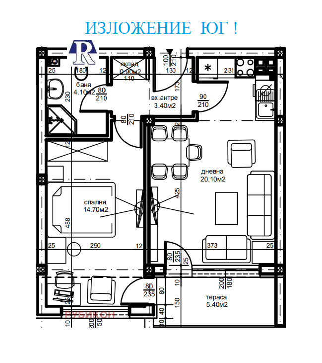 Продава  2-стаен, град Пловдив, Южен • 70 850 EUR • ID 35269081 — holmes.bg - [1] 