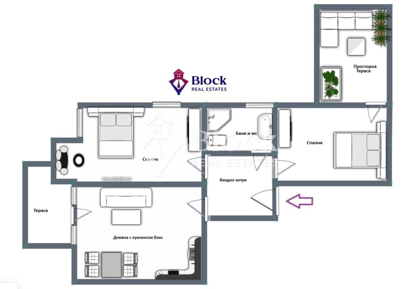 En venta  2 dormitorios Sofia , Lyulin - tsentar , 104 metros cuadrados | 45570233 - imagen [7]