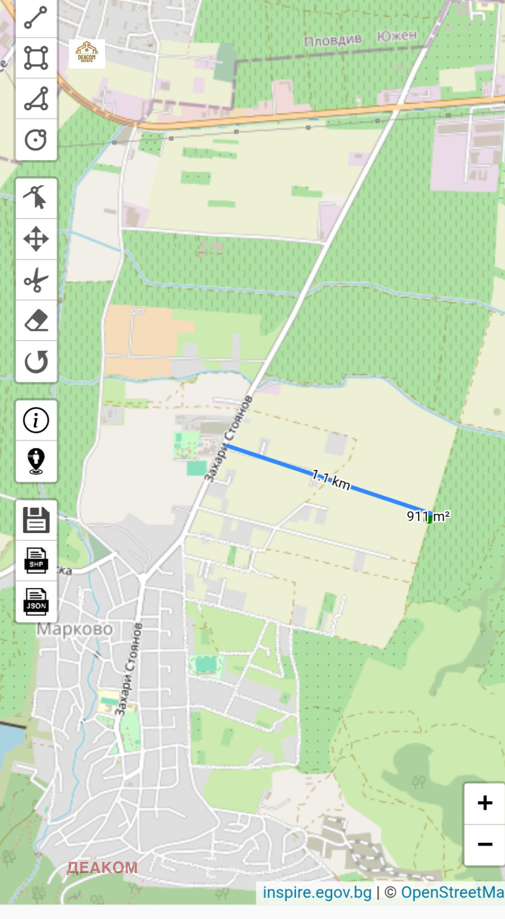 Продава ПАРЦЕЛ, с. Марково, област Пловдив, снимка 2 - Парцели - 51418465