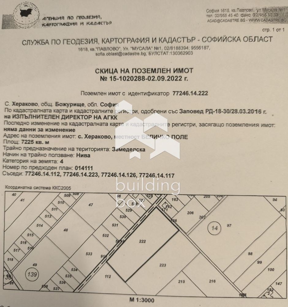 Продава ПАРЦЕЛ, с. Хераково, област София област, снимка 4 - Парцели - 56272315