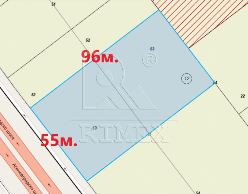 Продава ПАРЦЕЛ в град Пловдив, Асеновградско шосе - 5300 кв.м / 344 500 € » 673 783.44 лв., РИМЕКС ИМОТИ
