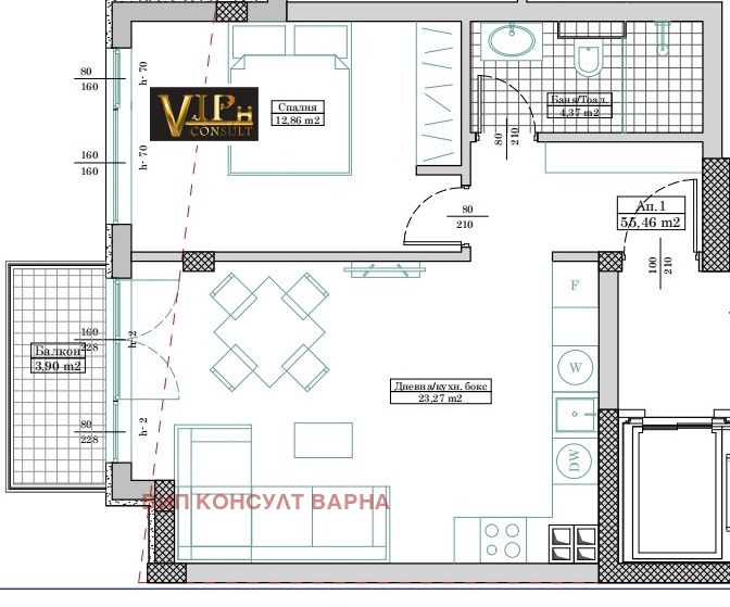 Til salg  1 soveværelse Varna , Levski 2 , 71 kvm | 59935656 - billede [3]