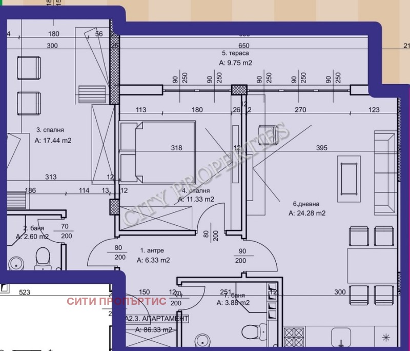 Продава 3-СТАЕН, гр. Благоевград, Освобождение, снимка 4 - Aпартаменти - 46775521