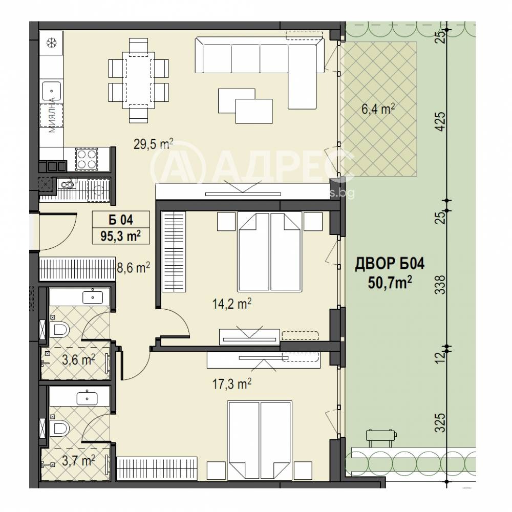 Продава 3-СТАЕН, гр. София, Бояна, снимка 4 - Апартаменти - 54143467