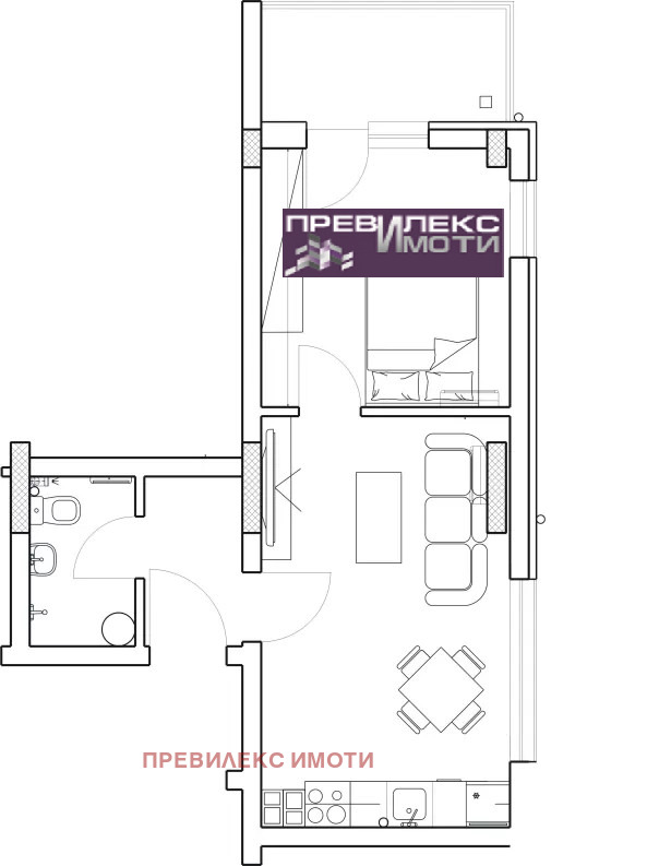 Na sprzedaż  1 sypialnia Plowdiw , Centar , 57 mkw | 76481012