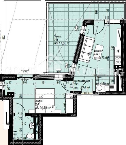 На продаж  1 спальня Пловдив , Кършияка , 85 кв.м | 26770754 - зображення [2]