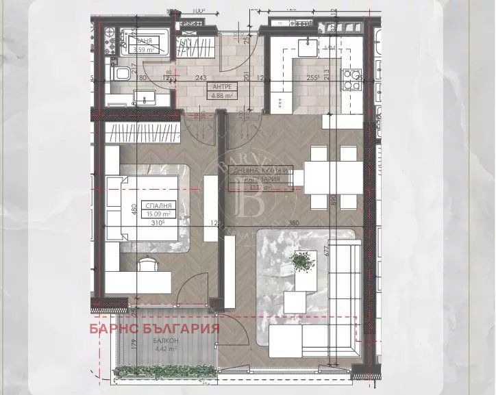 Продава 2-СТАЕН, гр. София, Младост 3, снимка 2 - Апартаменти - 54629297