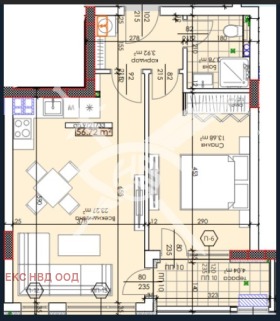 Продава 2-стаен град Пловдив Тракия - [1] 