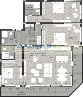 3 slaapkamers Zona B-18, Sofia