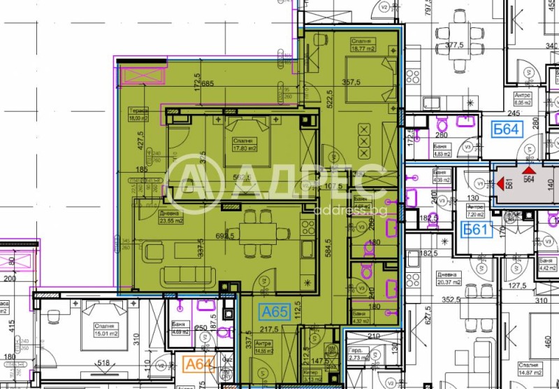 Продава 3-СТАЕН, гр. София, Кръстова вада, снимка 3 - Апартаменти - 53267786