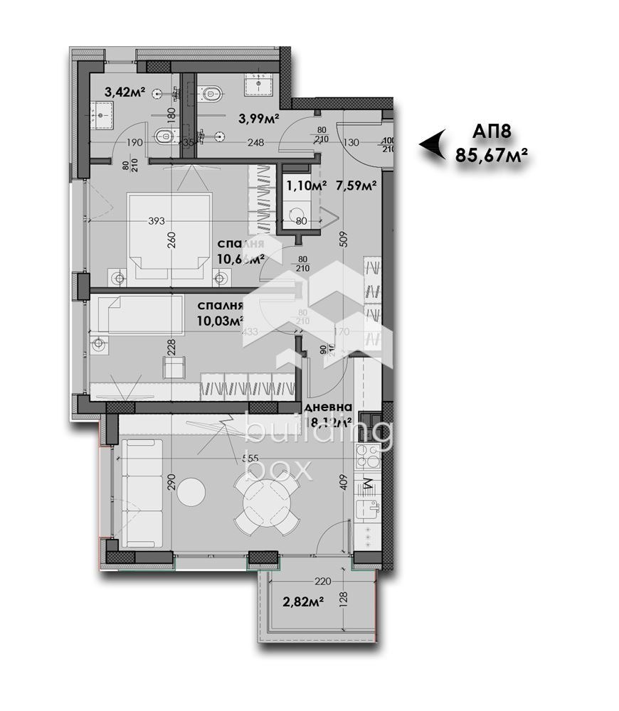 Продава 3-СТАЕН, гр. Варна, Изгрев, снимка 2 - Апартаменти - 54815336