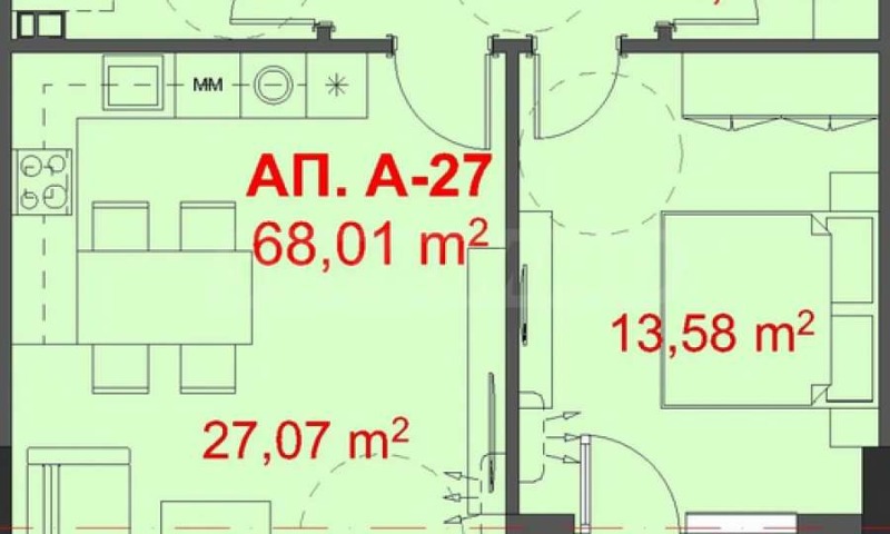 Продава  2-стаен град Бургас , Славейков , 79 кв.м | 89503025 - изображение [2]