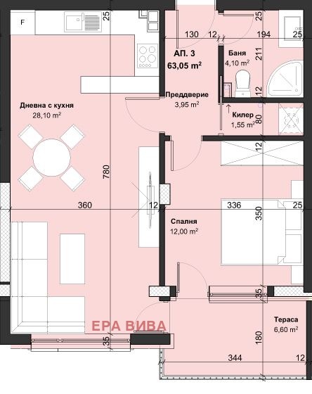 Продава 2-СТАЕН, гр. Варна, Виница, снимка 3 - Апартаменти - 54698026