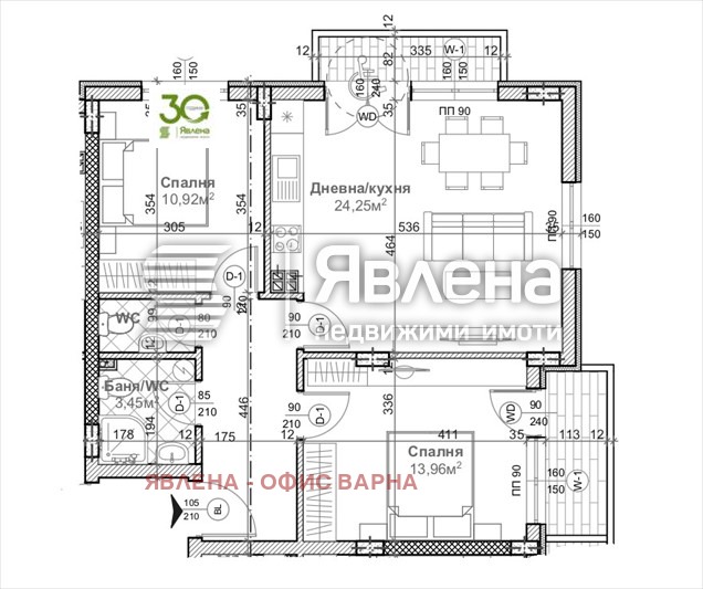 Продава 3-СТАЕН, гр. Варна, Левски 1, снимка 2 - Aпартаменти - 49443764