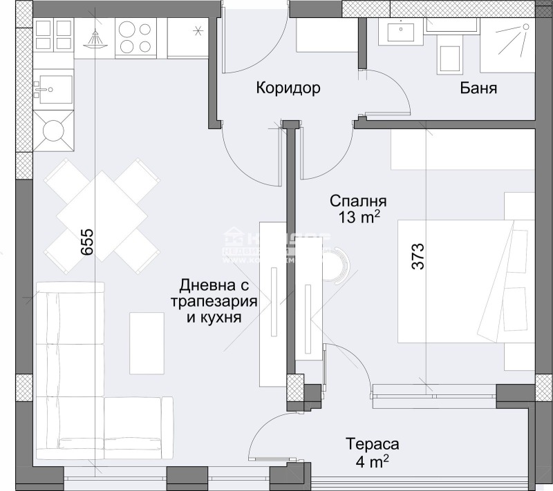 En venta  1 dormitorio Plovdiv , Karshiyaka , 68 metros cuadrados | 59438252 - imagen [10]