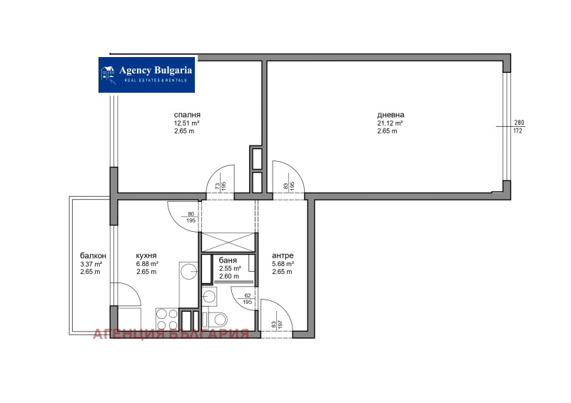 Na prodej  1 ložnice Sofia , Borovo , 57 m2 | 63468254 - obraz [8]