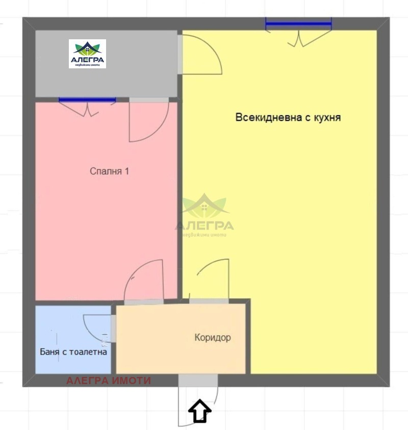 Til salg  1 soveværelse Pazardzhik , Promishlena zona , 66 kvm | 65502727 - billede [2]