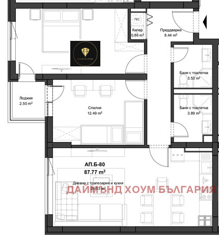 In vendita  2 camere da letto Plovdiv , Kiuchuk Parig , 103 mq | 13737039 - Immagine [2]