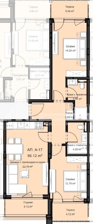 Продава 3-СТАЕН, гр. Пловдив, Остромила, снимка 2 - Апартаменти - 53345571