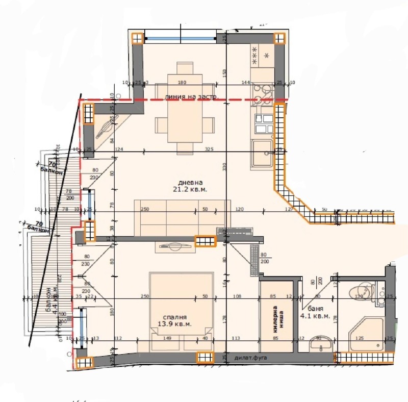 Продава  2-стаен град Варна , Левски 1 , 75 кв.м | 35494574 - изображение [2]