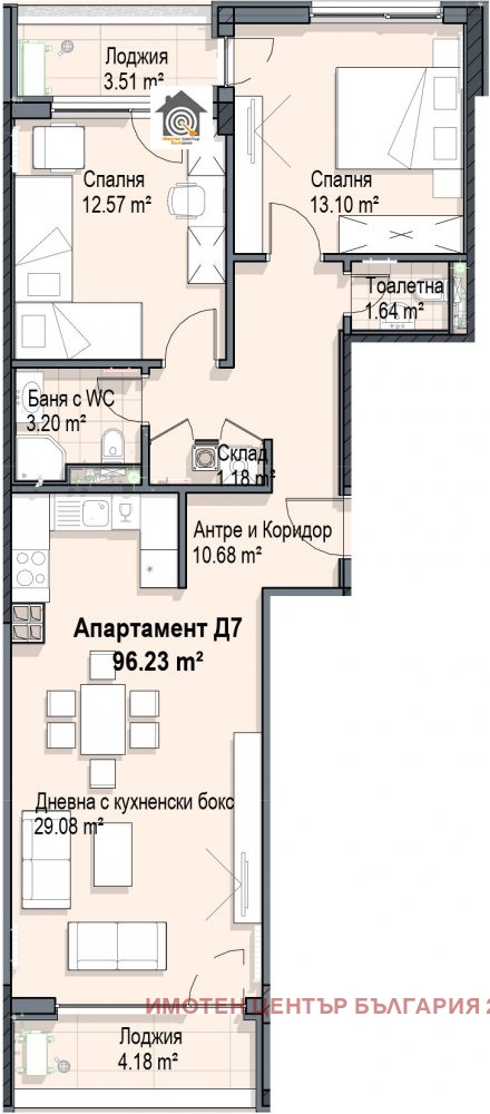 Продава 3-СТАЕН, гр. София, Кръстова вада, снимка 3 - Aпартаменти - 48376417