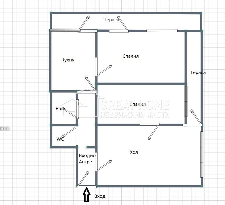 Продава 4-СТАЕН, гр. Търговище, Вароша, снимка 8 - Апартаменти - 56496365