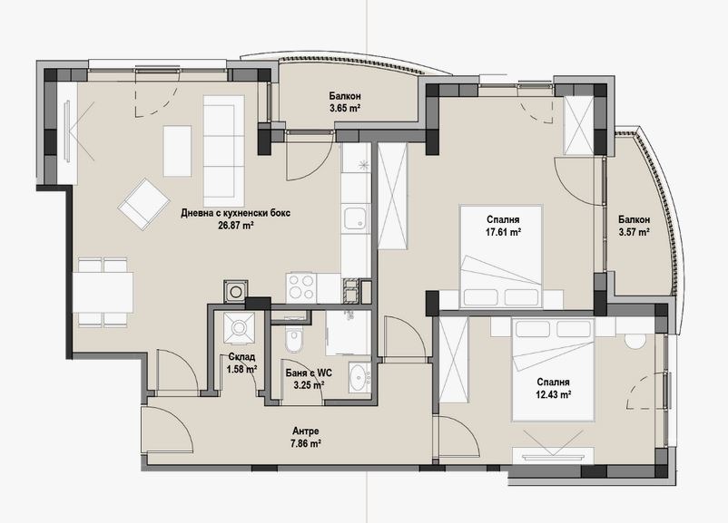 Продава 3-СТАЕН, гр. София, Витоша, снимка 4 - Апартаменти - 54268991