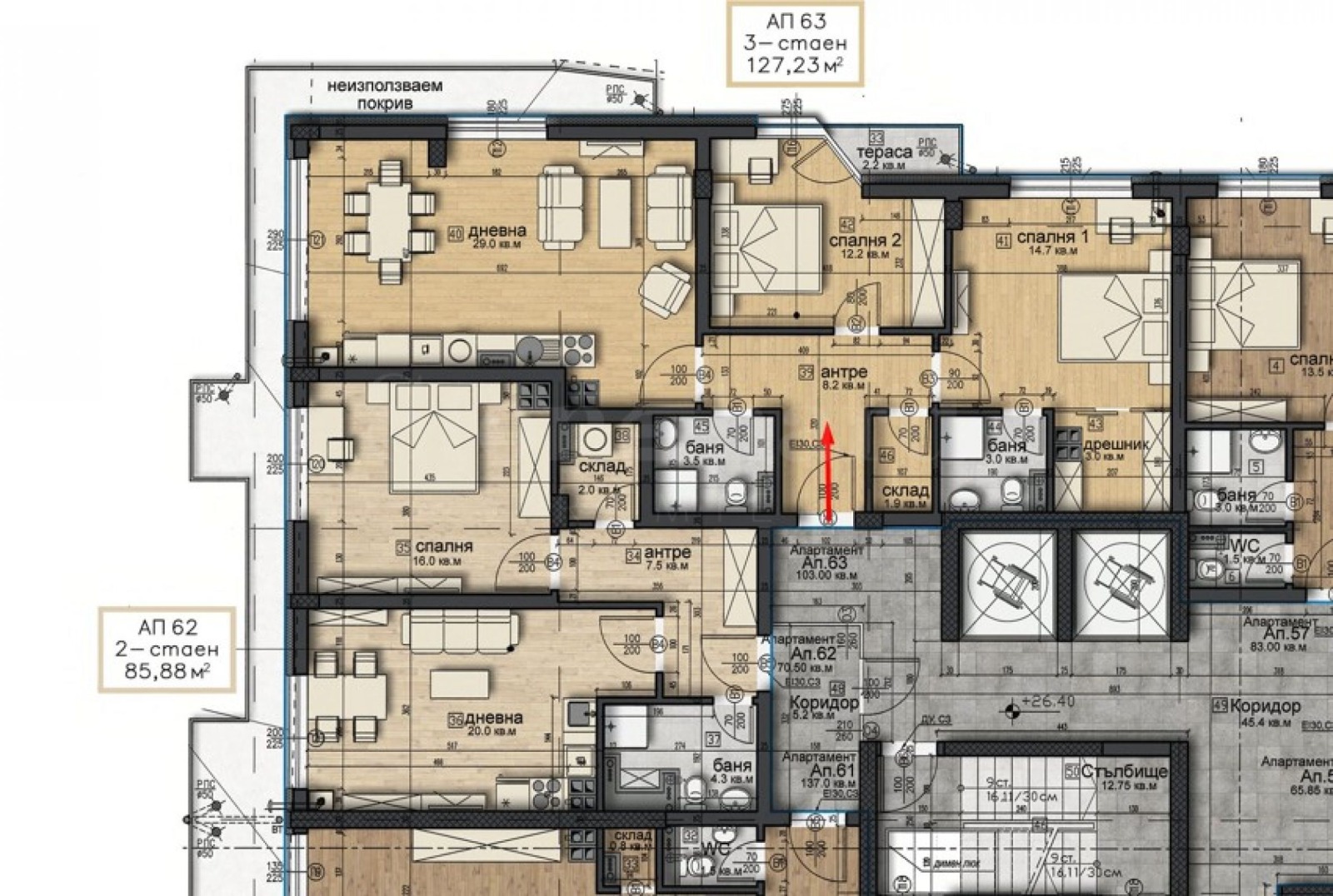 Продава 3-СТАЕН, гр. София, Витоша, снимка 2 - Апартаменти - 55897799
