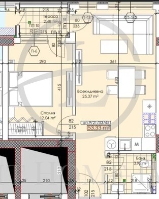 Zu verkaufen  1 Schlafzimmer Plowdiw , Trakija , 66 qm | 78774475 - Bild [3]