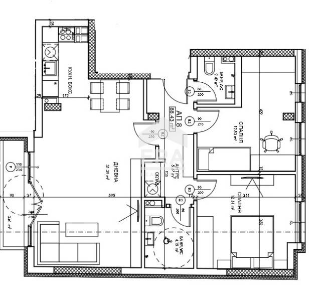 Продава  3-стаен град София , Банишора , 104 кв.м | 14232615