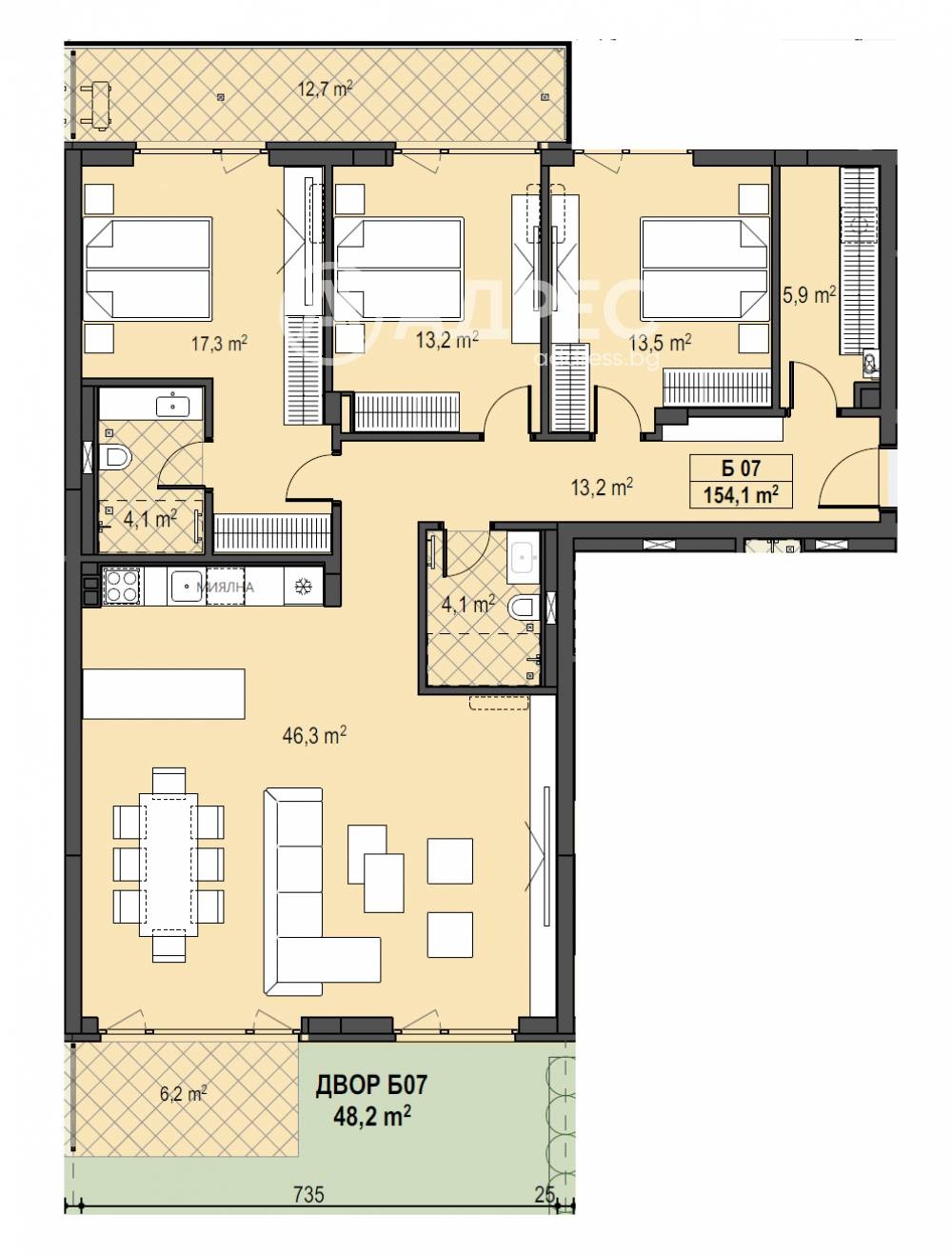 Продава МНОГОСТАЕН, гр. София, Бояна, снимка 4 - Апартаменти - 54143449
