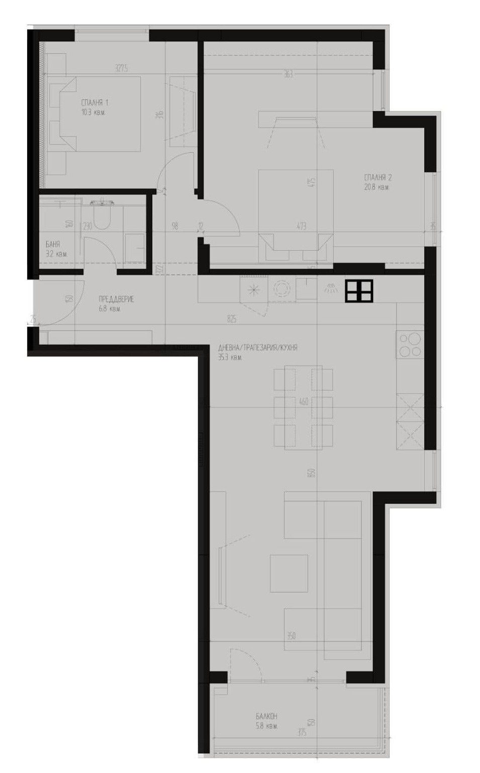 Продава 3-СТАЕН, гр. София, Кръстова вада, снимка 6 - Апартаменти - 55728259
