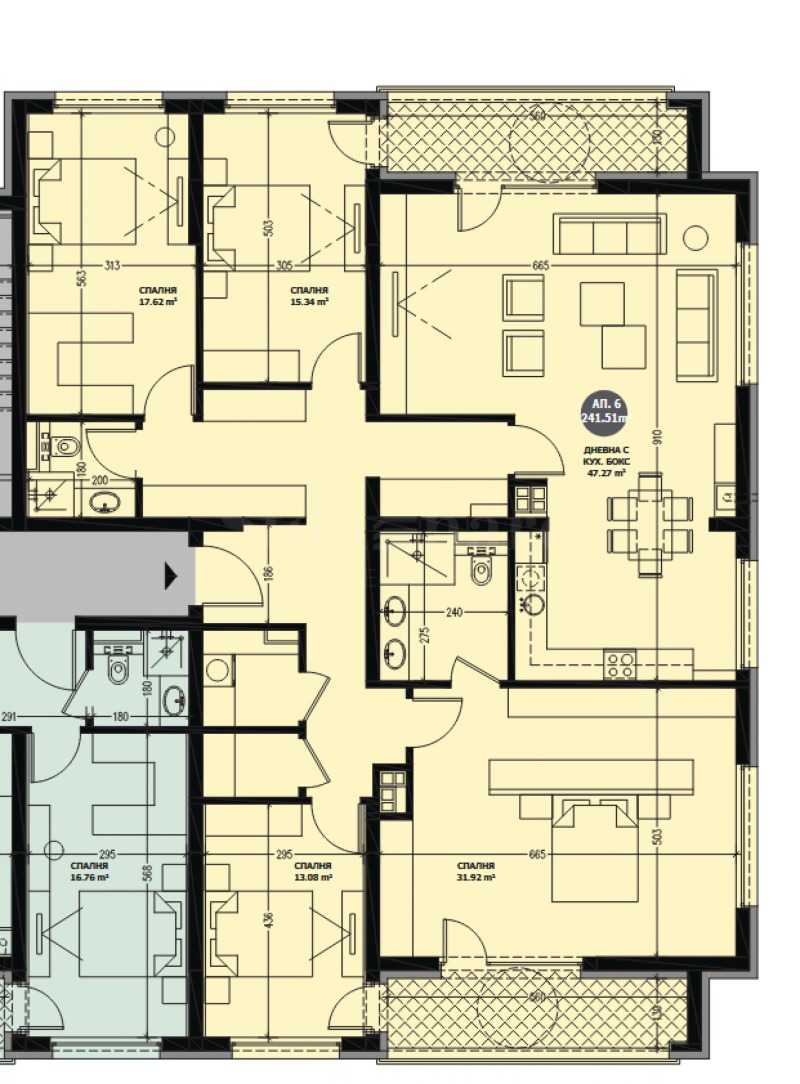 En venta  3+ dormitorios Sofia , Vitosha , 241 metros cuadrados | 44307494 - imagen [3]