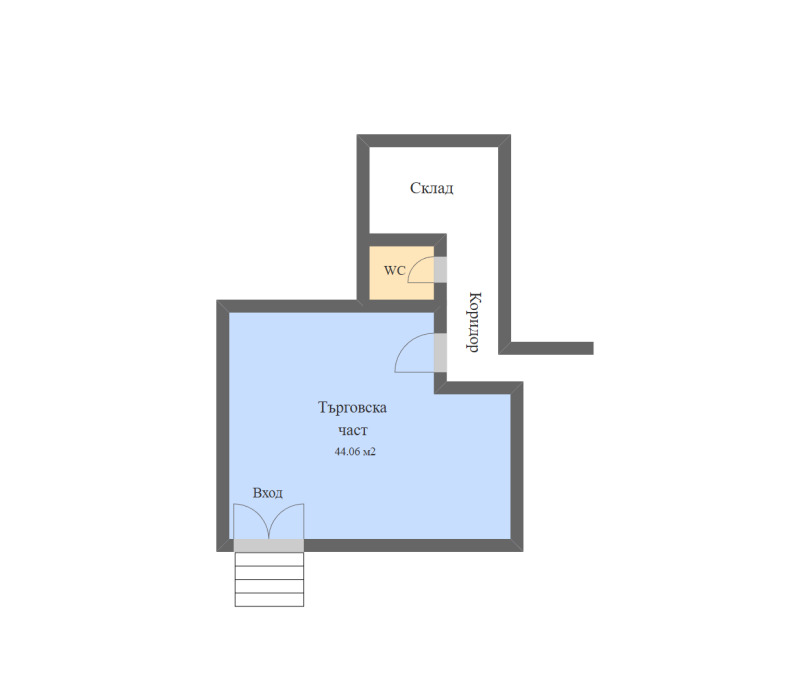 Продава МАГАЗИН, гр. Велико Търново, Център