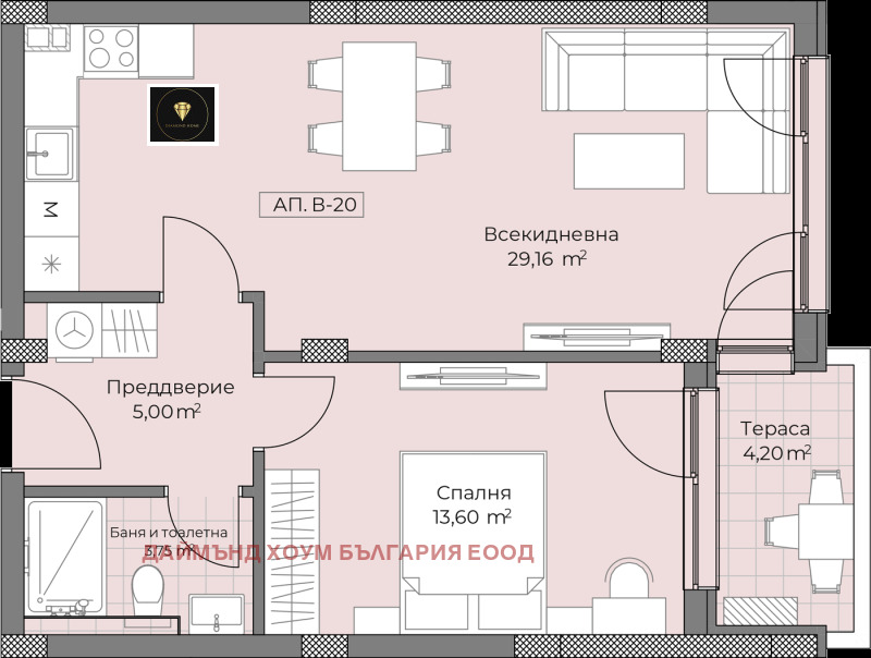 Zu verkaufen  1 Schlafzimmer Plowdiw , Ostromila , 73 qm | 28394958 - Bild [2]
