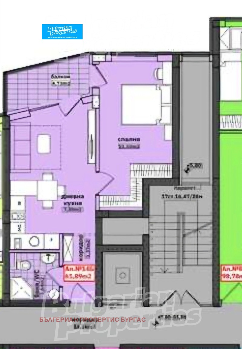 Продава 2-СТАЕН, гр. Бургас, област Бургас, снимка 2 - Апартаменти - 53186872