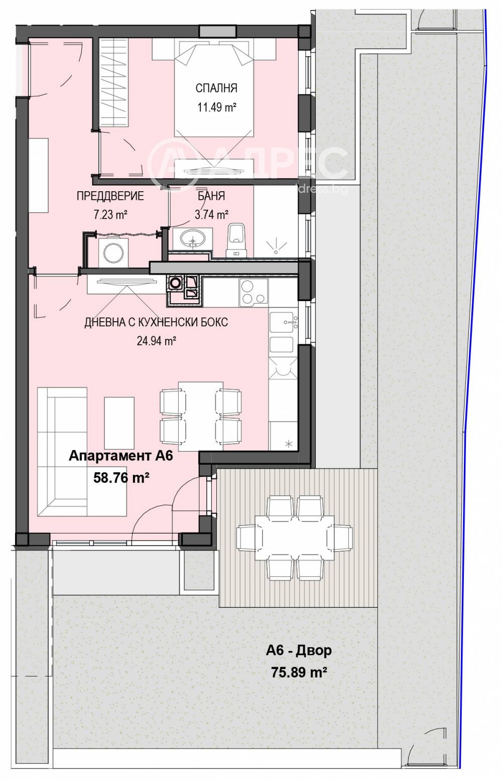 Продава 2-СТАЕН, гр. София, Кръстова вада, снимка 2 - Апартаменти - 56624998